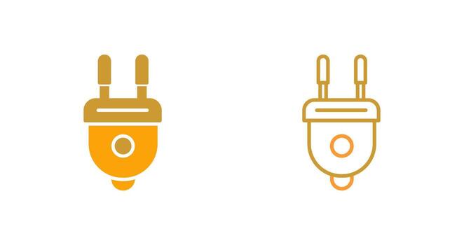 icono de vector de enchufe