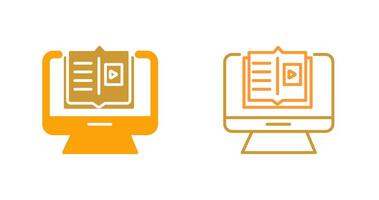 E Learning Vector Icon