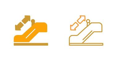 Horizontal Escalator Vector Icon