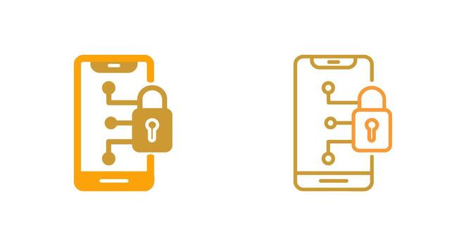 Secure Device Vector Icon
