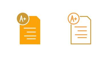 Graded Paper Vector Icon