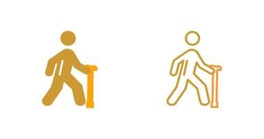 Walking Stick Vector Icon