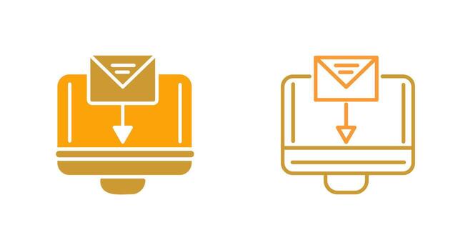 Mail Upload Vector Icon