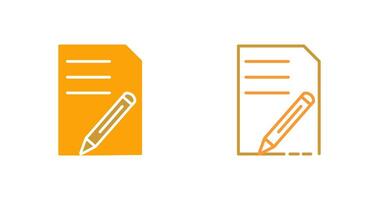 icono de vector de edición de documento