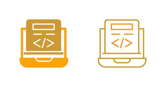 icono de vector de codificación