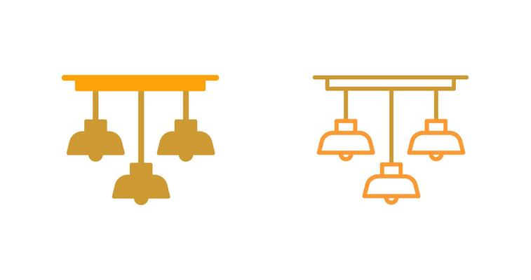 Overhead Light Vector Icon