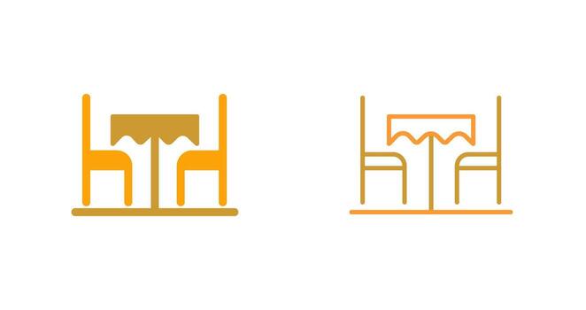 icono de vector de mesa