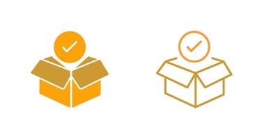 Package Receiving Vector Icon