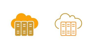 Cloud Library Vector Icon