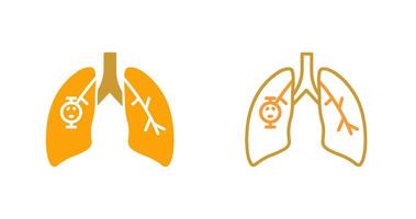 Lung Cancer Vector Icon