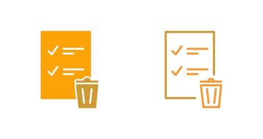 Trash List Vector Icon