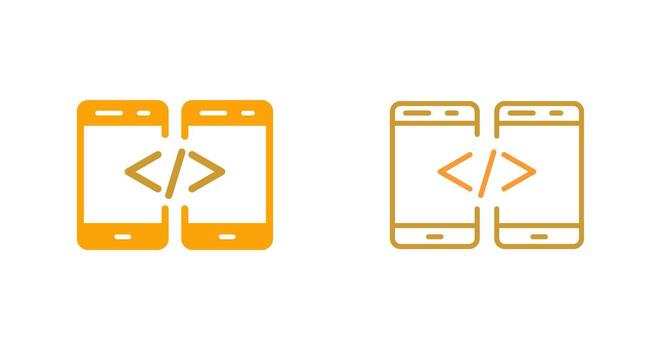 icono de vector de código