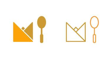 Spoon and Napkin Vector Icon