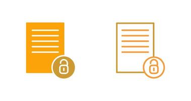 Unlock Documents Vector Icon
