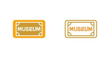 Museum Tag Vector Icon