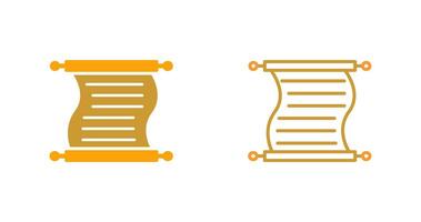 Scroll of Paper Vector Icon