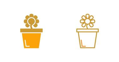 Flower Pot Vector Icon