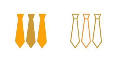 Three Ties Vector Icon