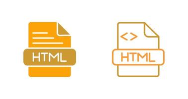 icono de vector html