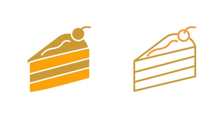 Cake Slice Vector Icon