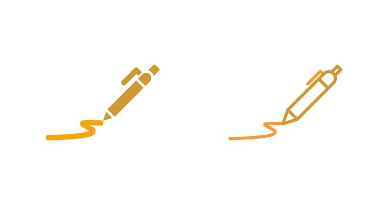 Draw Curve Vector Icon