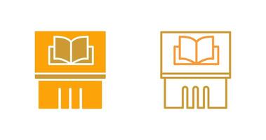 Ancient Book Exhibit Vector Icon