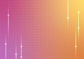 Square pink pattern orange gradient geomagnetic background vector