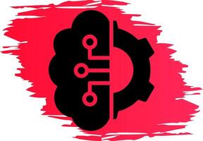 Glyph Line Smart Corner Gradient vector