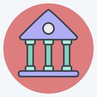 Icon Theatre. related to Entertainment symbol. color mate style. simple design illustration vector
