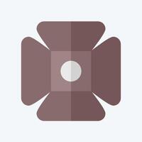 Icon Spotlight. related to Entertainment symbol. flat style. simple design illustration vector
