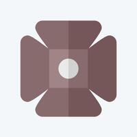 Icon Spotlight. related to Entertainment symbol. flat style. simple design illustration vector