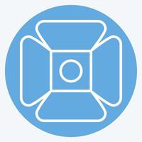 Icon Spotlight. related to Entertainment symbol. blue eyes style. simple design illustration vector