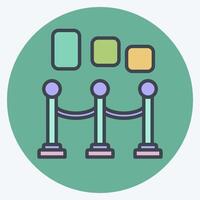 Icon Museum. related to Entertainment symbol. color mate style. simple design illustration vector