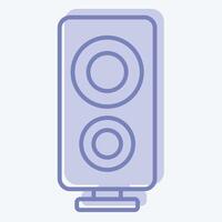 Icon Loud Speaker. related to Entertainment symbol. two tone style. simple design illustration vector