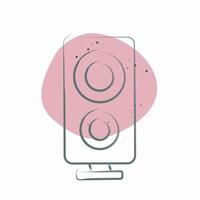 Icon Loud Speaker. related to Entertainment symbol. Color Spot Style. simple design illustration vector