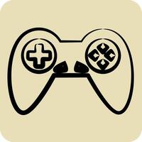 Icon Games. related to Entertainment symbol. hand drawn style. simple design illustration vector