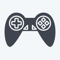 Icon Games. related to Entertainment symbol. glyph style. simple design illustration vector