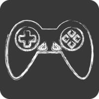 Icon Games. related to Entertainment symbol. chalk Style. simple design illustration vector