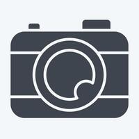 Icon Camera. related to Entertainment symbol. glyph style. simple design illustration vector