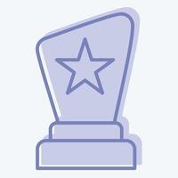 Icon Award. related to Entertainment symbol. two tone style. simple design illustration vector