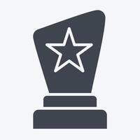 Icon Award. related to Entertainment symbol. glyph style. simple design illustration vector