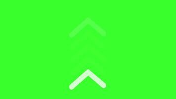 Swipe up Arrows Navigation Motion Graphics Green Screen. Animation Alpha Channel. 4K resolution. video