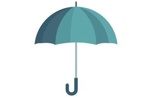 Solid color flat illustration of a Umbrella,  Vector umbrella icon.