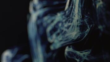 Abstract gradient image of delicate smoke waves. Image duplication effect video