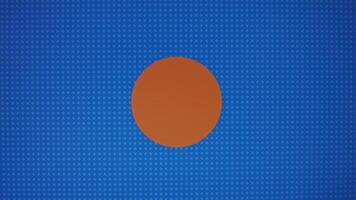 Cinema classics inscription on blue background. Graphic presentation with dynamically changing colored shapes. Entertainment concept video