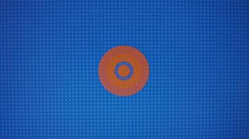 Concert tours inscription on blue background. Graphic presentation with dynamically changing shapes and colors. Entertainment concept video