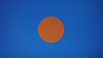 Comedy specials inscription on blue background. Graphic presentation with dynamically changing colored shapes. Entertainment concept video