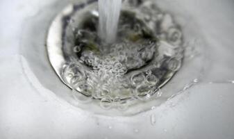 Water in a faucet photo