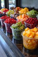 AI Generated Smoothie Bar Mixes Health with Flavor in Business of Nutritious Snacking photo