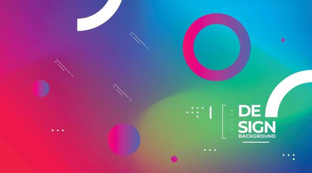 Gradient abstract style background design. vector